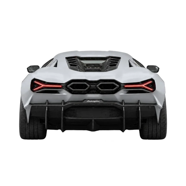2027 Lamborghini Revuelto in Silber, Ansicht: Heck