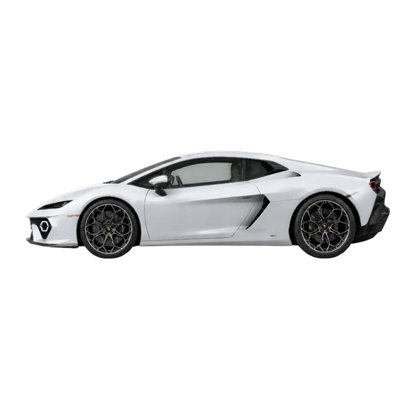 Lamborghini Temerario 2025 prata, vista lateral (voltada para a esquerda)