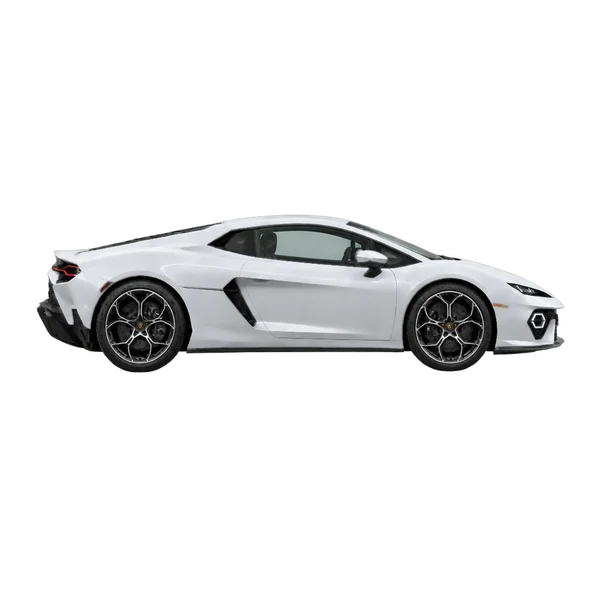 Lamborghini Temerario 2025 prata, vista lateral (voltada para a direita)