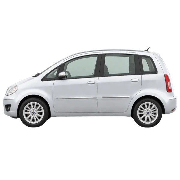 Lancia Musa 2005 prata, vista lateral (voltada para a esquerda)