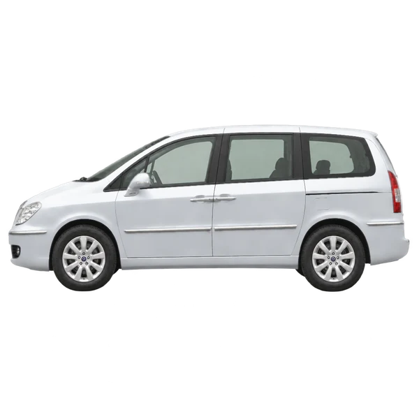 Lancia Phedra 2010 prata, vista lateral (voltada para a esquerda)