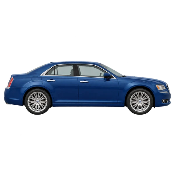 Lancia Thema 2014 azul, vista lateral (voltada para a direita)