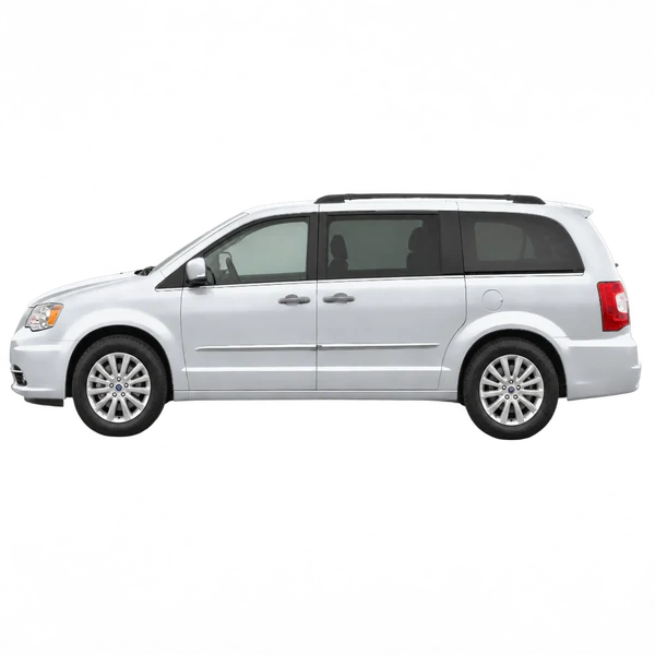 Lancia Voyager 2013 argent, vue côté (vers la gauche)