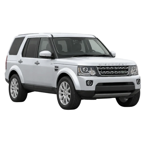 silver 2016 Land Rover Discovery front three-quarter (facing left) view