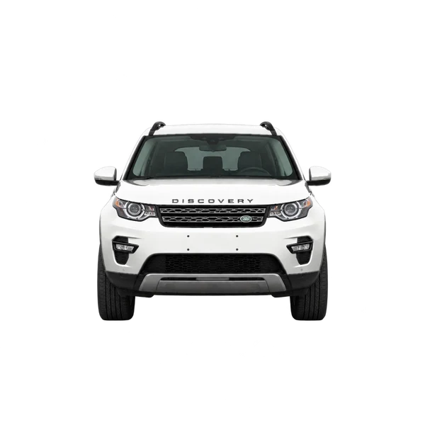 ホワイトの2018 Land Rover Discovery（正面ビュー）