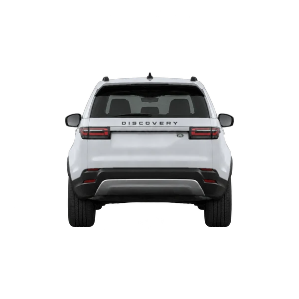 silver 2024 Land Rover Discovery rear view