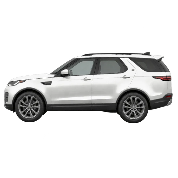 2025 Land Rover Discovery in weiß, Ansicht: Seite (nach links gerichtet)