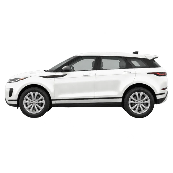 2020 Land Rover Range Rover Evoque in weiß, Ansicht: Seite (nach links gerichtet)
