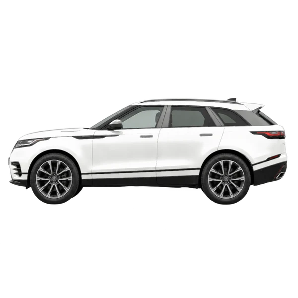 2020 Land Rover Range Rover Velar in weiß, Ansicht: Seite (nach links gerichtet)