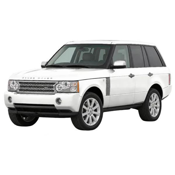 Land Rover Range Rover 2007 blanc, vue trois-quarts avant (orienté vers la gauche)