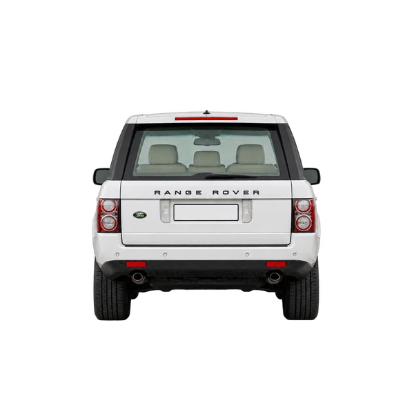 Land Rover Range Rover 2011 باللون أبيض، منظر من الخلف