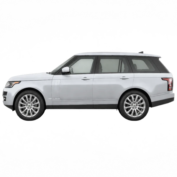 Land Rover Range Rover 2013 en plateado, vista lateral (mirando a la izquierda)