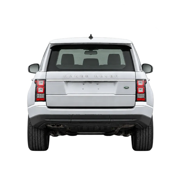 シルバーの2015 Land Rover Range Rover（リアビュー）