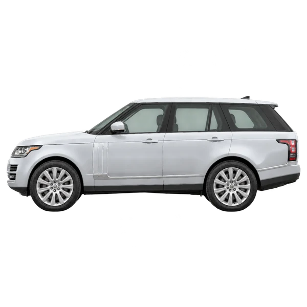 2016 Land Rover Range Rover in Silber, Ansicht: Seite (nach links gerichtet)