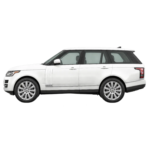 Land Rover Range Rover 2019 blanc, vue côté (vers la gauche)