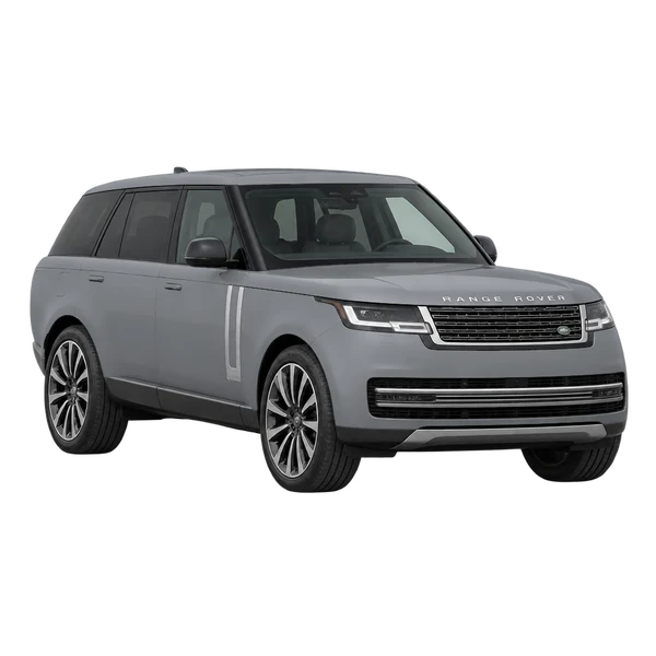 2023 Land Rover Range Rover in Grau, Ansicht: Dreiviertelansicht vorne (nach links gerichtet)