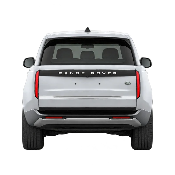 2026 Land Rover Range Rover in Silber, Ansicht: Heck