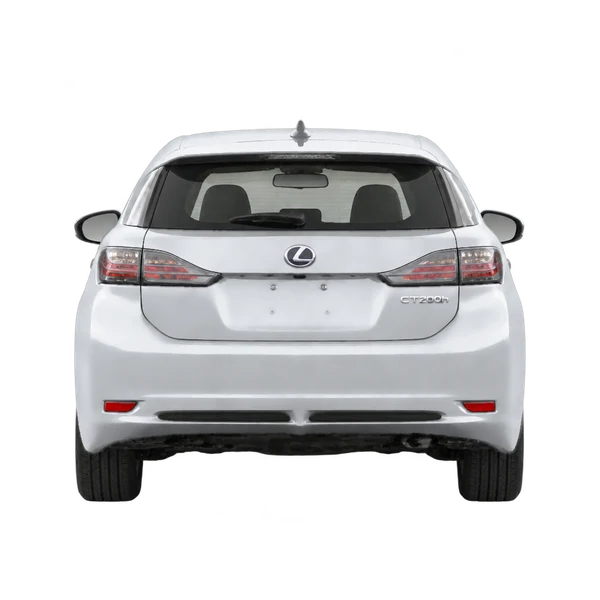 Lexus CT 2013 باللون فضي، منظر من الخلف