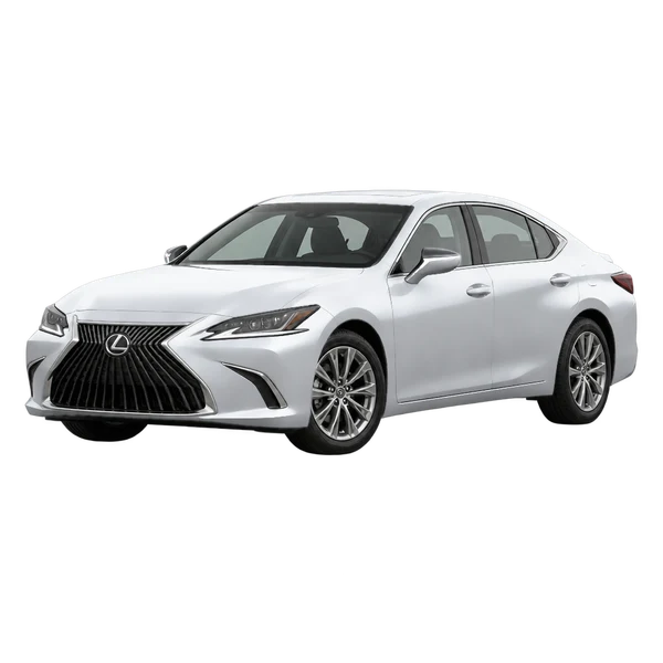 Lexus ES 300h 2023 argent, vue trois-quarts avant (orienté vers la gauche)