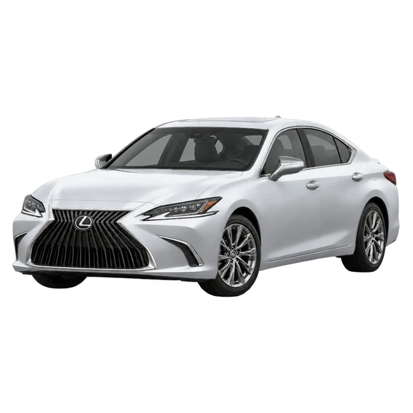 2022 Lexus ES 350 in Silber, Ansicht: Dreiviertelansicht vorne (nach links gerichtet)