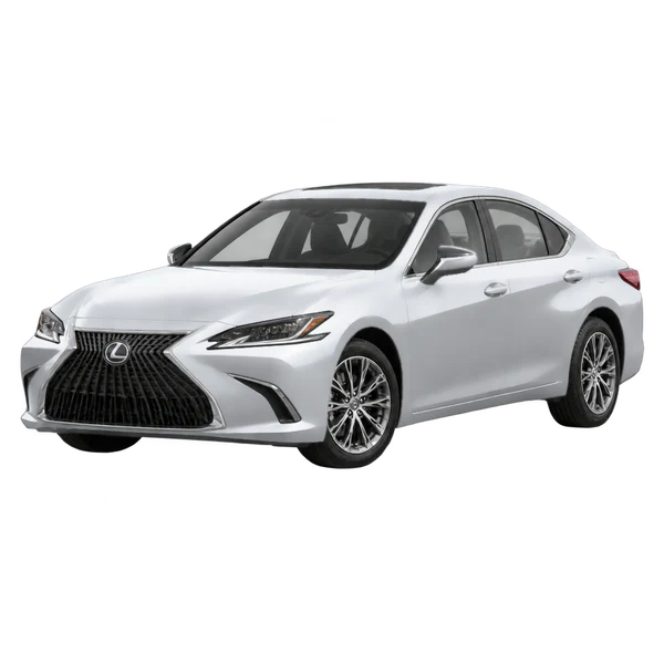 2024 Lexus ES 350 in Silber, Ansicht: Dreiviertelansicht vorne (nach links gerichtet)
