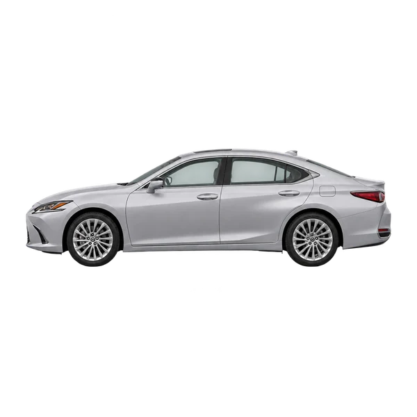 Lexus ES 2025 argent, vue côté (vers la gauche)