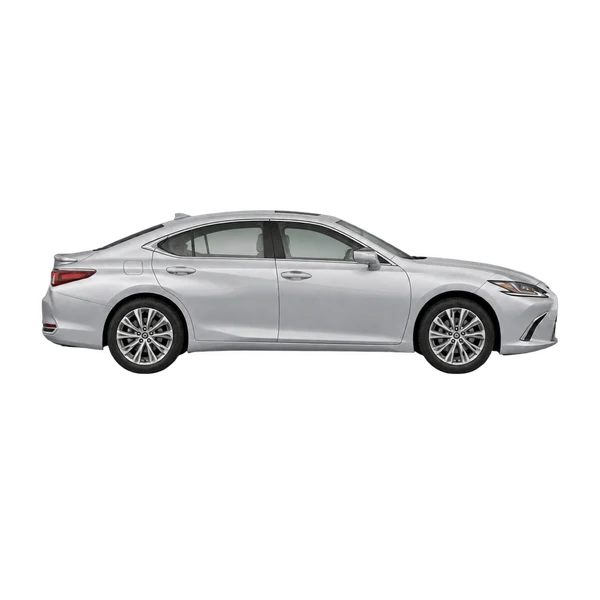 Lexus ES300H 2022 argent, vue profil (tourné vers la droite)