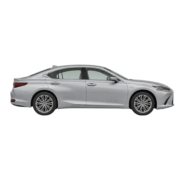 Lexus ES300H 2025 argent, vue profil (tourné vers la droite)