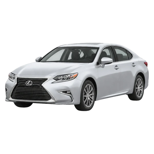 Lexus ES350 2017 argent, vue trois-quarts avant (orienté vers la gauche)