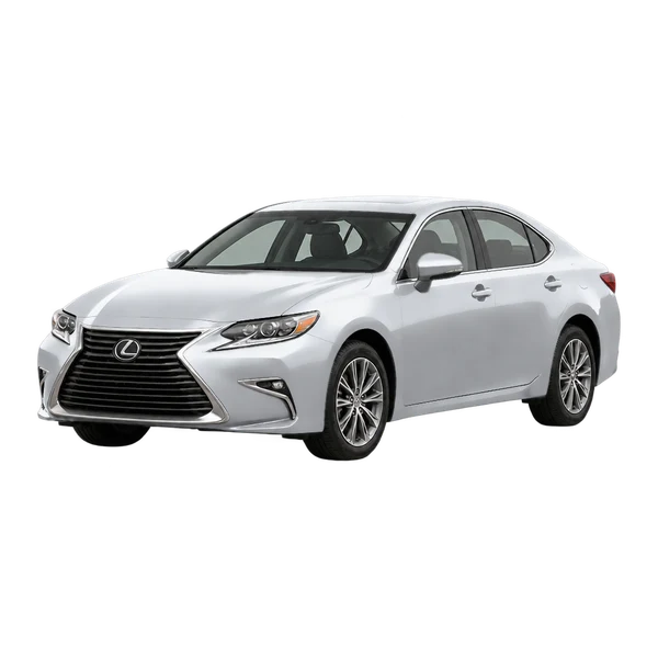 Lexus ES350 2018 argent, vue trois-quarts avant (orienté vers la gauche)