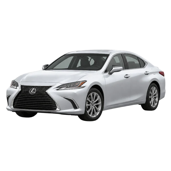 Lexus ES350 2019 argent, vue trois-quarts avant (orienté vers la gauche)