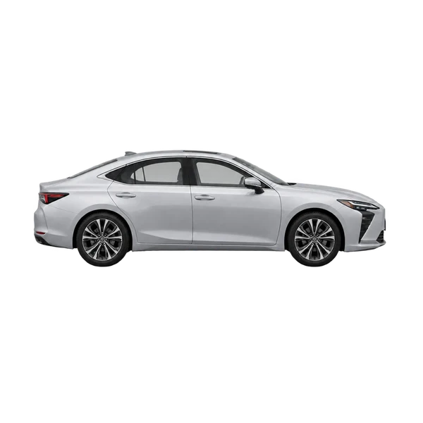 Lexus ES350E 2026 argent, vue profil (tourné vers la droite)