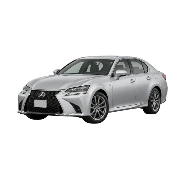 シルバーの2022 Lexus GS(フロントスリークォーター(左向き)ビュー)