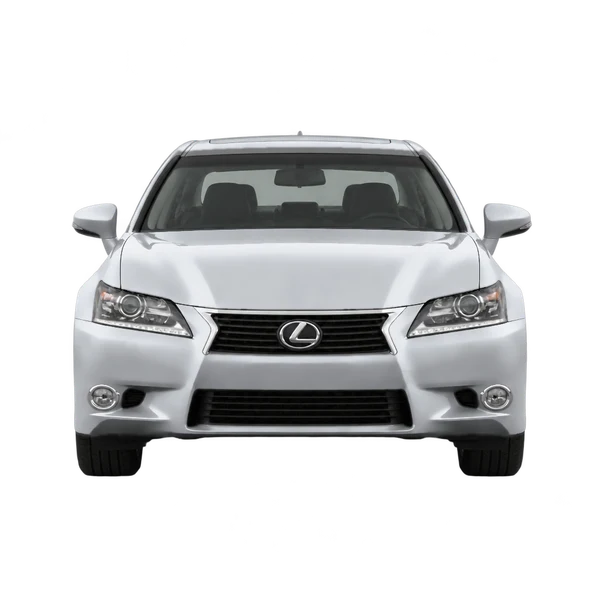 Lexus GS350 2013 باللون فضي، منظر أمامي