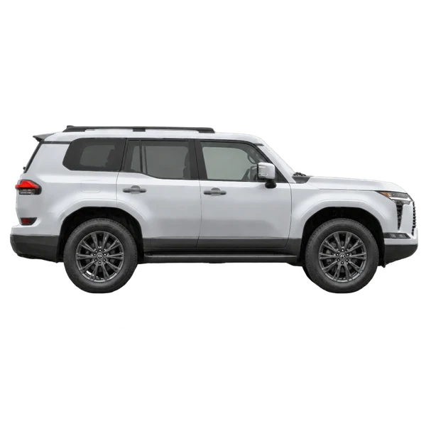 Lexus GX 550 2025 prata, vista lateral (voltada para a direita)