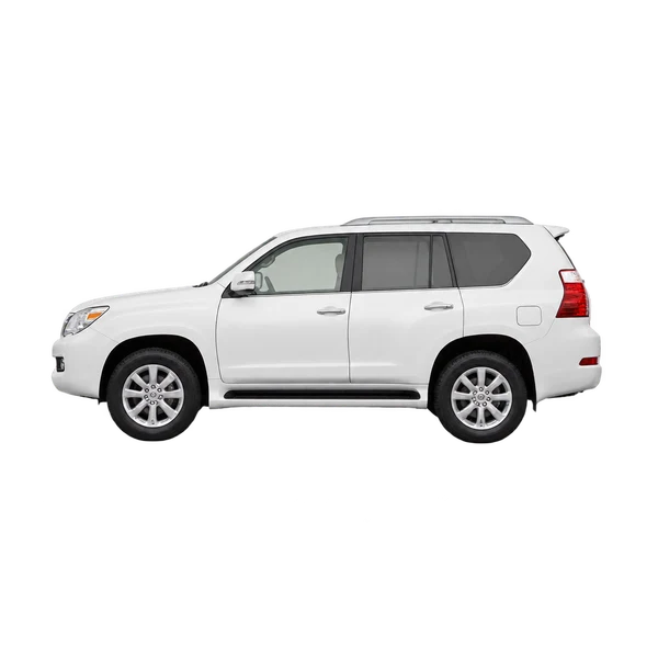 ホワイトの2013 Lexus GX（側面（左向き）ビュー）