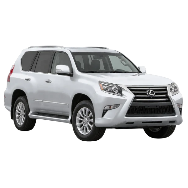 2014 Lexus GX in Silber, Ansicht: Dreiviertelansicht vorne (nach links gerichtet)