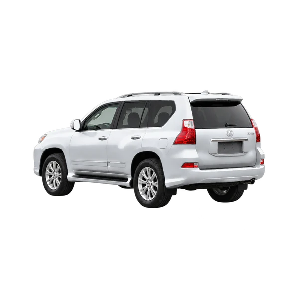 Lexus GX 2021 argent, vue trois-quarts arrière (orienté vers la gauche)