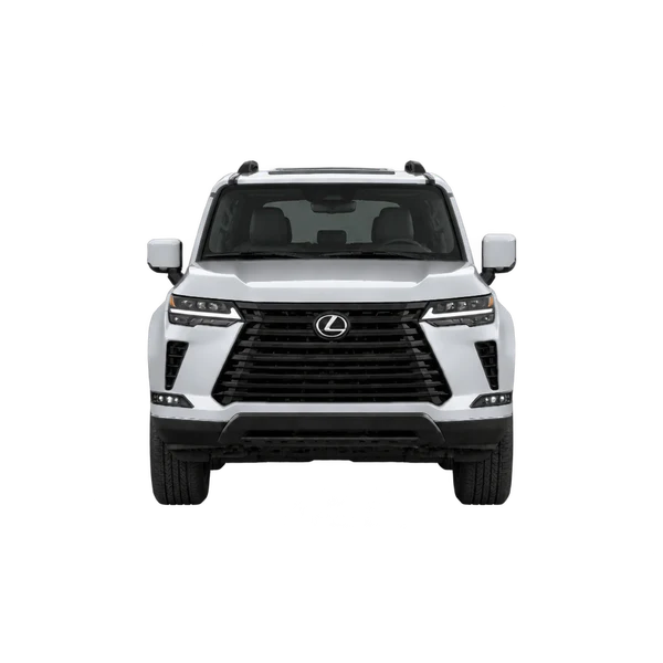 Lexus GX 2024 باللون فضي، منظر أمامي