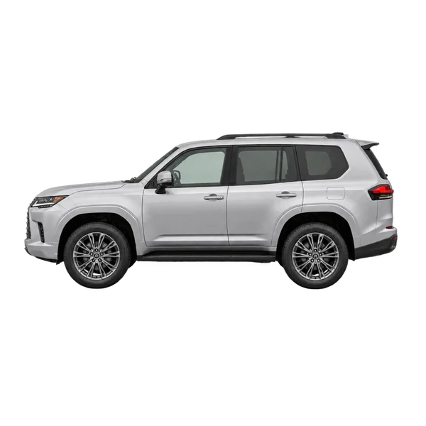 シルバーの2024 Lexus GX550（側面（左向き）ビュー）