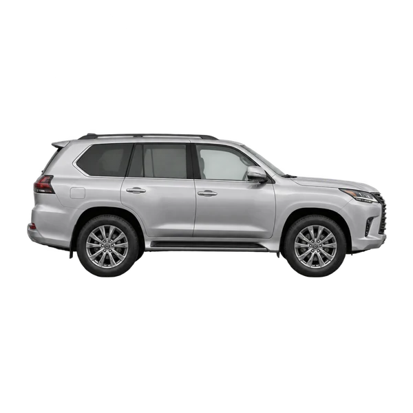 シルバーの2024 Lexus GX550（側面（右向き）ビュー）