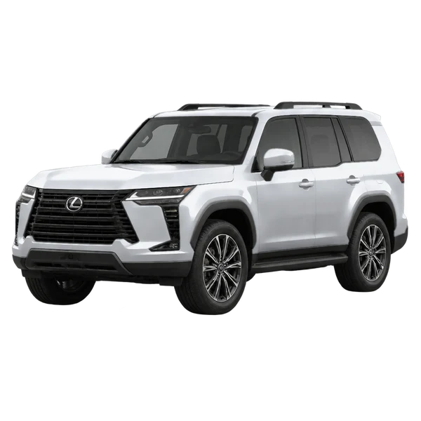 2026 Lexus GX550 in Silber, Ansicht: Dreiviertelansicht vorne (nach links gerichtet)