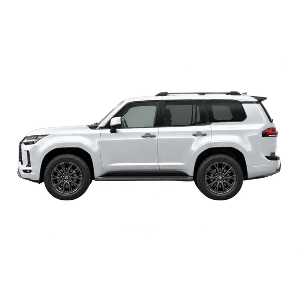 Lexus GX550 2026 argent, vue côté (vers la gauche)