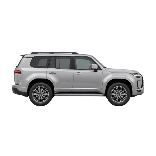 Lexus GX550 2026 argent, vue profil (tourné vers la droite)