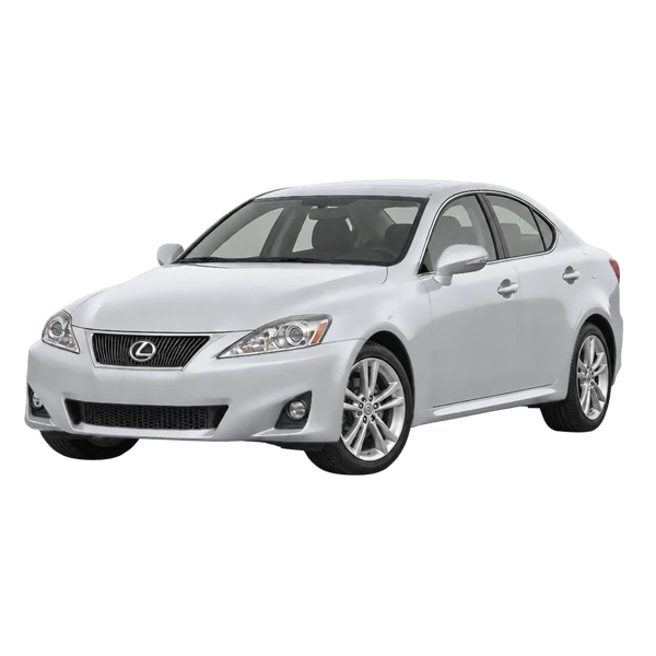 2012 Lexus IS 220 in Silber, Ansicht: Dreiviertelansicht vorne (nach links gerichtet)