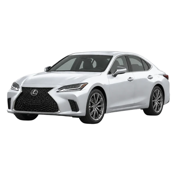 2025 Lexus IS 500 in Silber, Ansicht: Dreiviertelansicht vorne (nach links gerichtet)