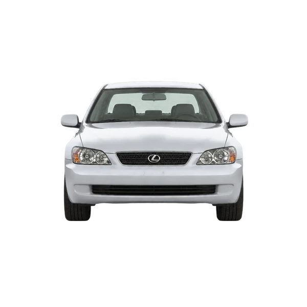 Lexus IS 2001 باللون فضي، منظر أمامي