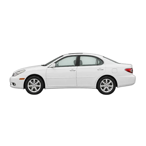 ホワイトの2010 Lexus IS（側面（左向き）ビュー）