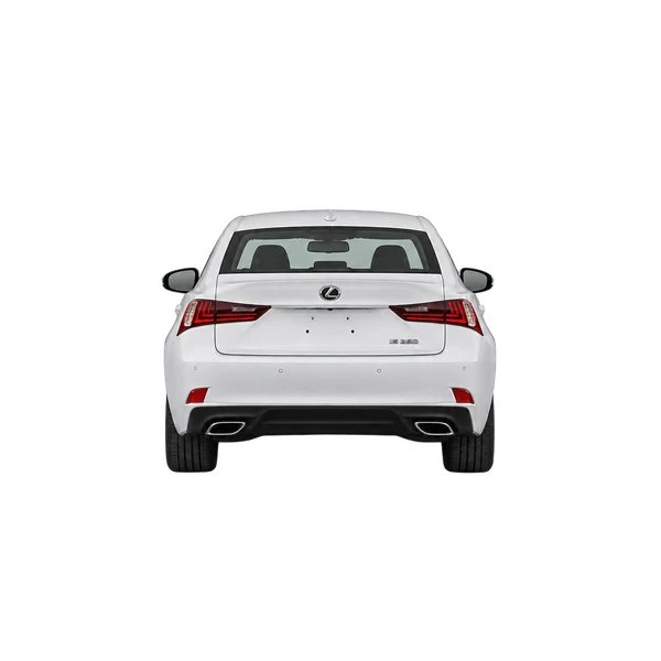 Lexus IS 2015 باللون أبيض، منظر من الخلف