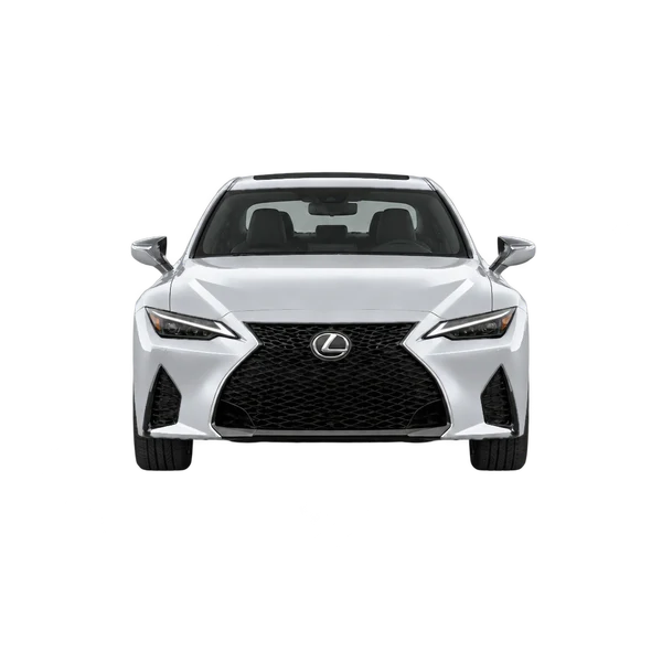 シルバーの2027 Lexus IS（正面ビュー）